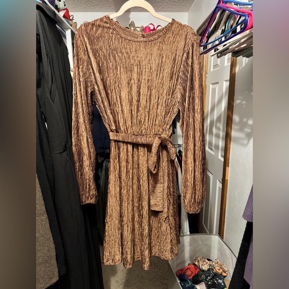 Burnt orange dress